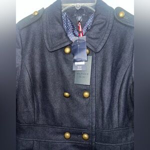 ‼️BRAND NEW NEVER WORN‼️ Tommy Hilfiger Women’s Navy Double Breasted Pea Coat